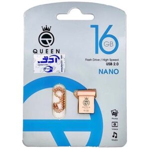 فلش مموری 16 گیگابایت کویین تک مدل Queen Tech Nano با گارانتی مادام العمر شرکتی