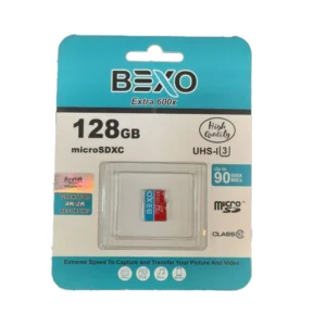 کارت حافظه microSDXC بکسو مدل 600X کلاس 10 استاندارد UHS-I U3 سرعت 90MBps ظرفیت 128 گیگابایت