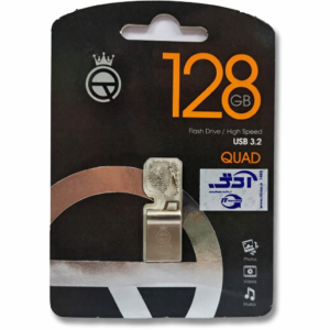 فلش مموری 128 گیگابایت کوئین تک مدل  Queen Tech Quad 3.2 با گارانتی مادام العمر شرکتی