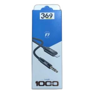 کابل تبدیل جک 3.5 Aux به لایتینگ 369 مدل F7 طول 1 متر