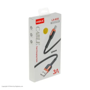 کابل تبدیل USB به لایتنینگ هیسکا مدل LX-835 طول 1 متر