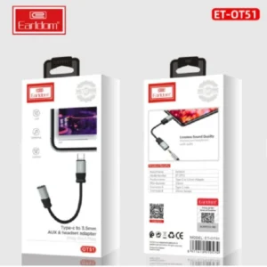 مبدل TYPE_C به جک 3.5 میلی متری ارلدام مدل OT51