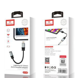 مبدل لایتنینگ به جک 3.5 میلی متری ارلدام مدل ET-OT50 اورجینال صد در صد ا Earldom Lightning to 3.5 mm jack