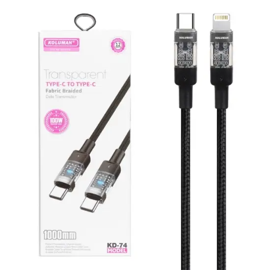 کابل TYPE-C به Lightnin کلومن KOLUMAN KD-74