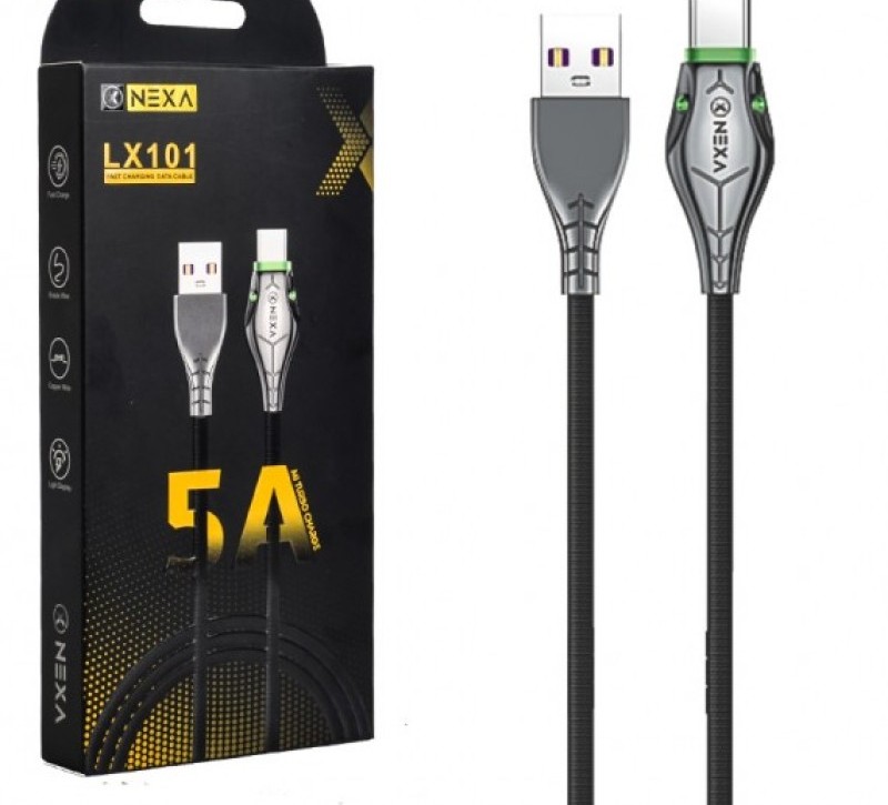 کابل USB به USB-C نکسا NEXA مدل LX101 طول 1 متر – فست شارژ 5 آمپر