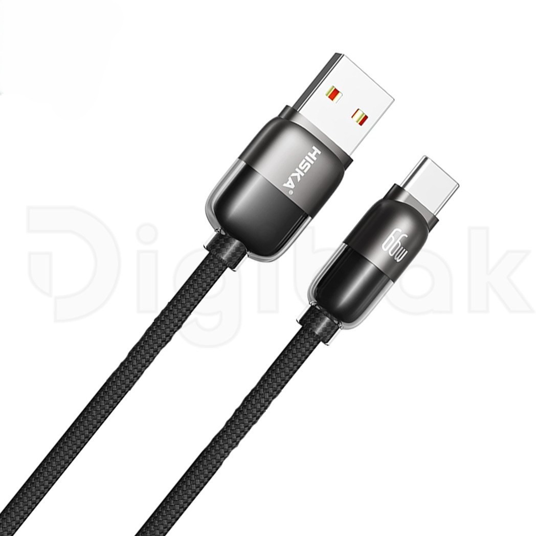 کابل تایپ سی هیسکا مدل LX-901AC ظرفیت ۶۶ وات