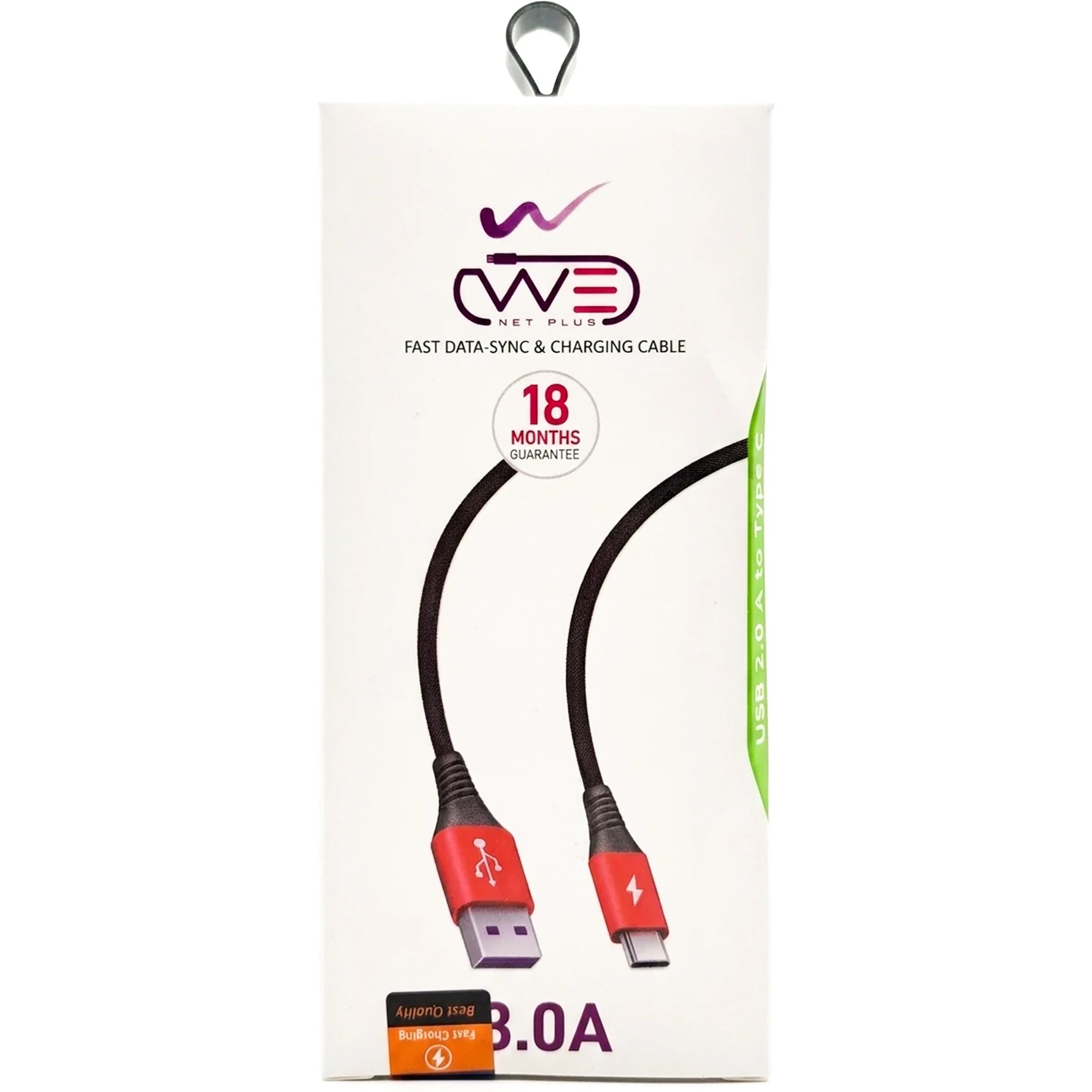 کابل شارژ USB به Type-C مدل ETW-003 فست شارژ 3 آمپر